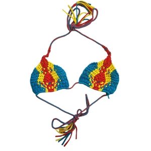 Indah Crochet Triangle Bikini Top Large